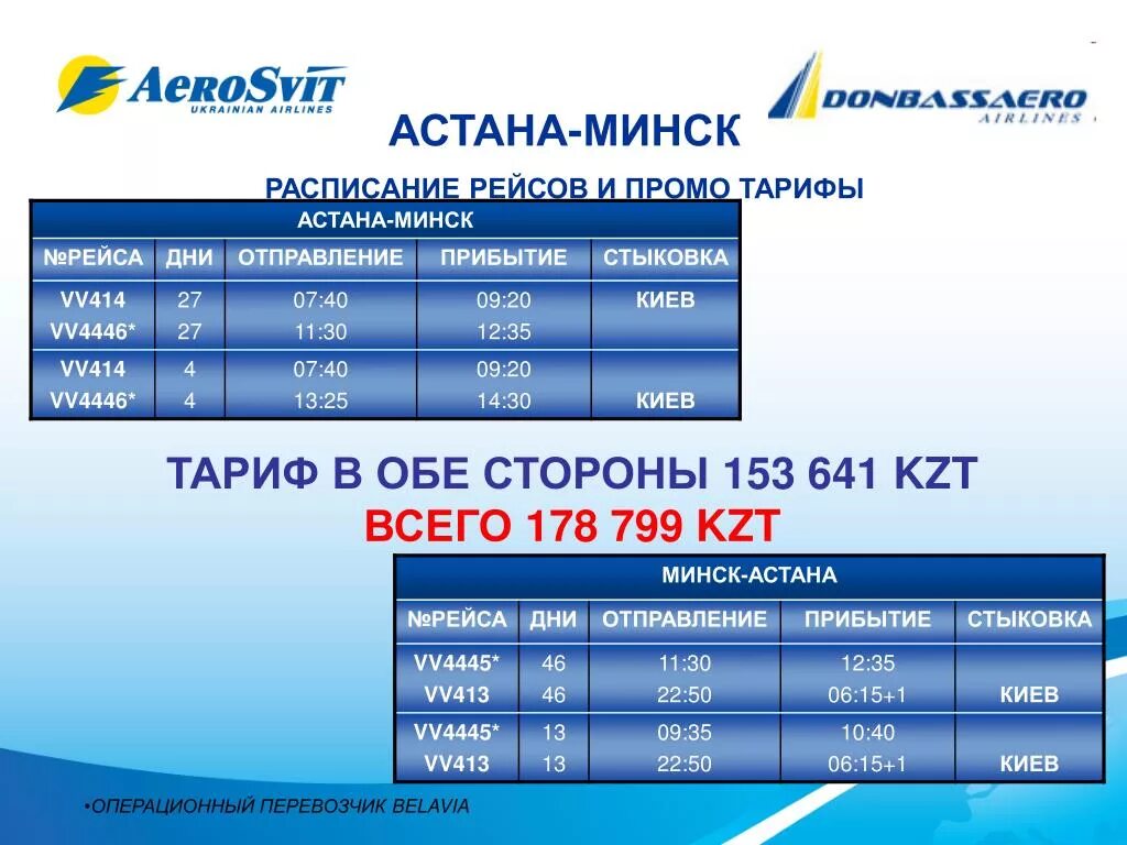 Расписание билетов на самолет минск