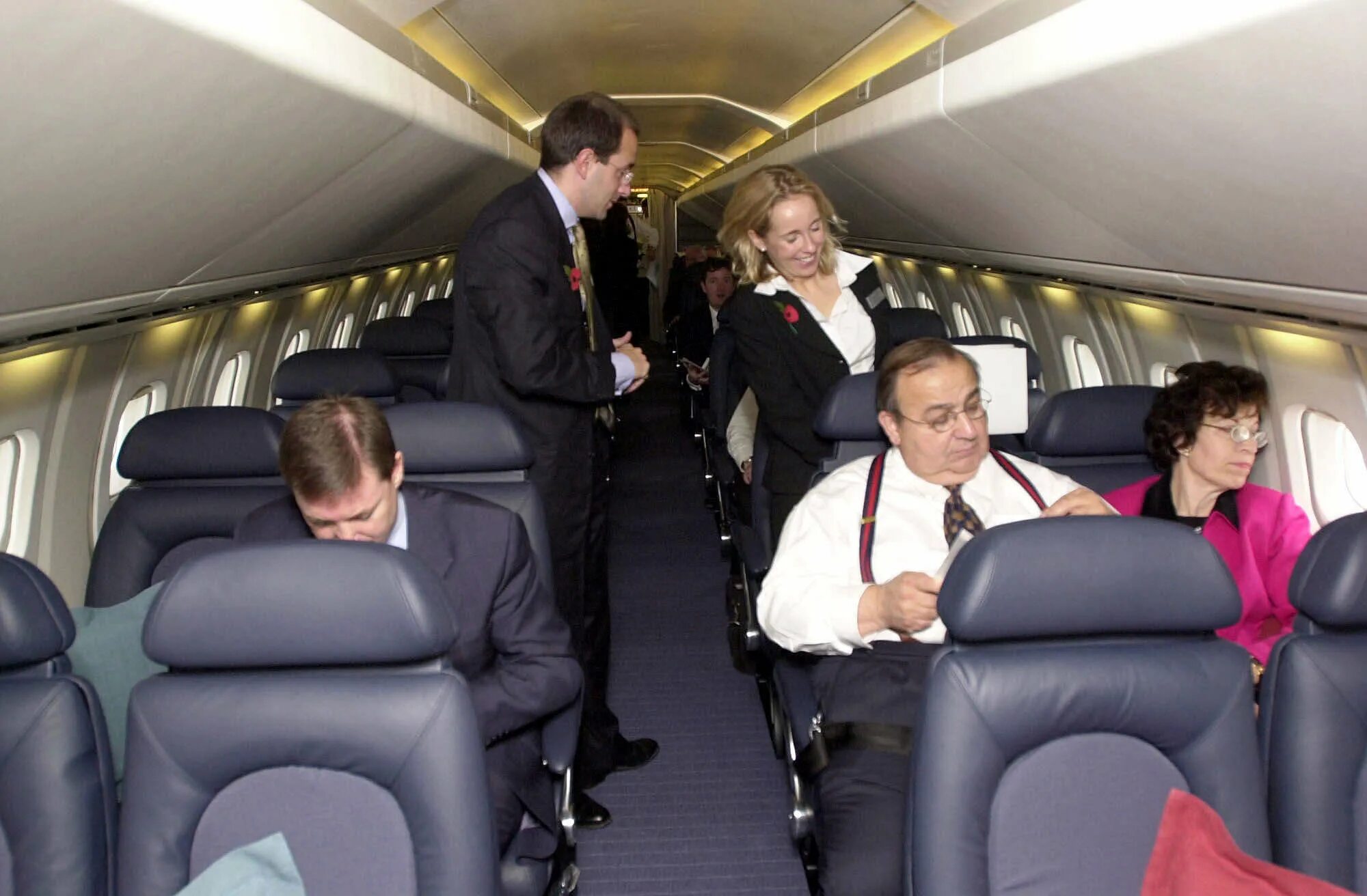The first passengers to begin boarding are