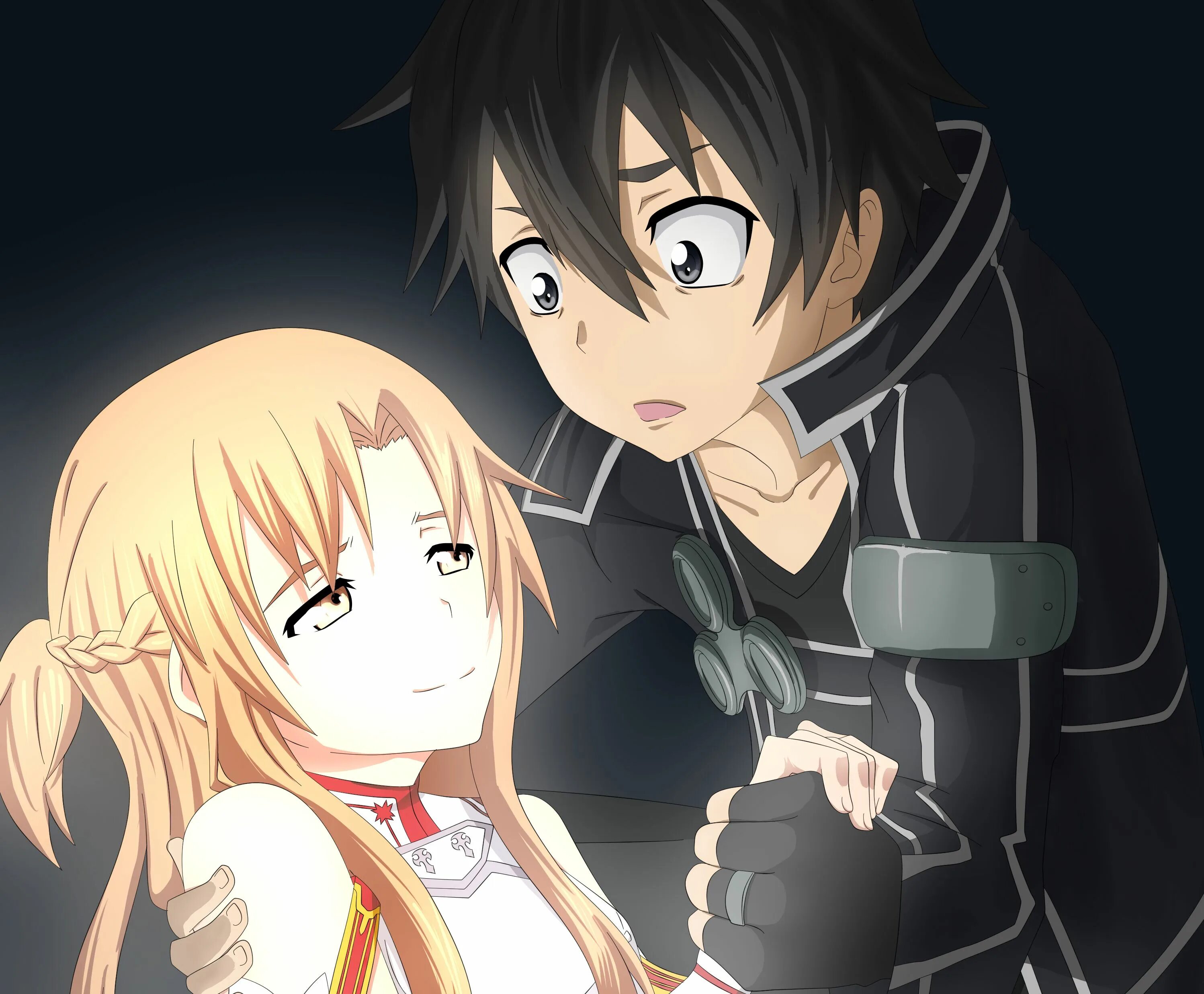 Kirito and Asuna. Кирито и Асуна. Киригая Кадзуто и Юки Асуна. Асуна Юки и Кирито. Обнимающий мастер меча