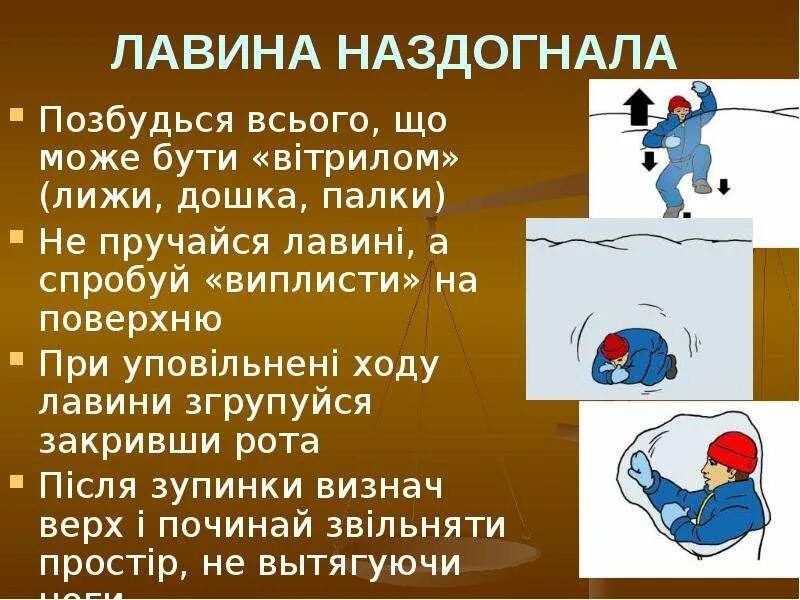 Замедление дыхания при погружении в холодную воду. Памятка при попадании в лавину. Памятка при снежных лавинах. Действия при сходе лавины. Памятка безопасности при сходе лавины.