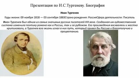 Биография тургенева видео