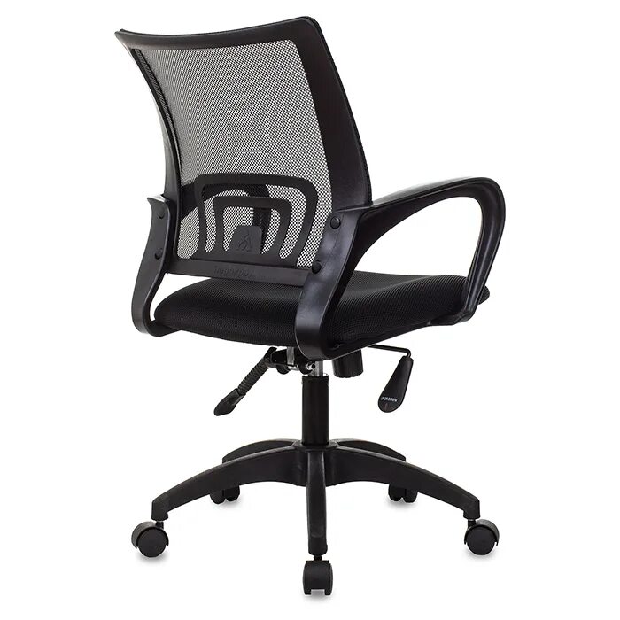 Ch-695n, на колесиках, сетка/ткань, черный [Ch-695n/Black]. Кресло ср 695n Lux. Офисное кресло Люкс.