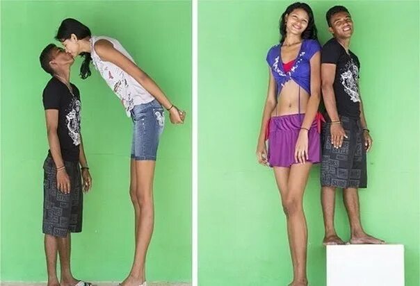 Парням нравятся низкие девушки. Самая высокая девушка Бразилии Элисани. Высокая и низкая девушка. Высокий рост у девушки.