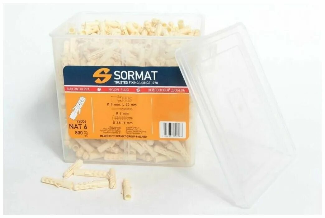 Дюбель нейлон nat 12*60 sormat. Sormat nat. Sormat nat. Дюбель распорный sormat nat 6x30 мм нейлон. Sormat nat.