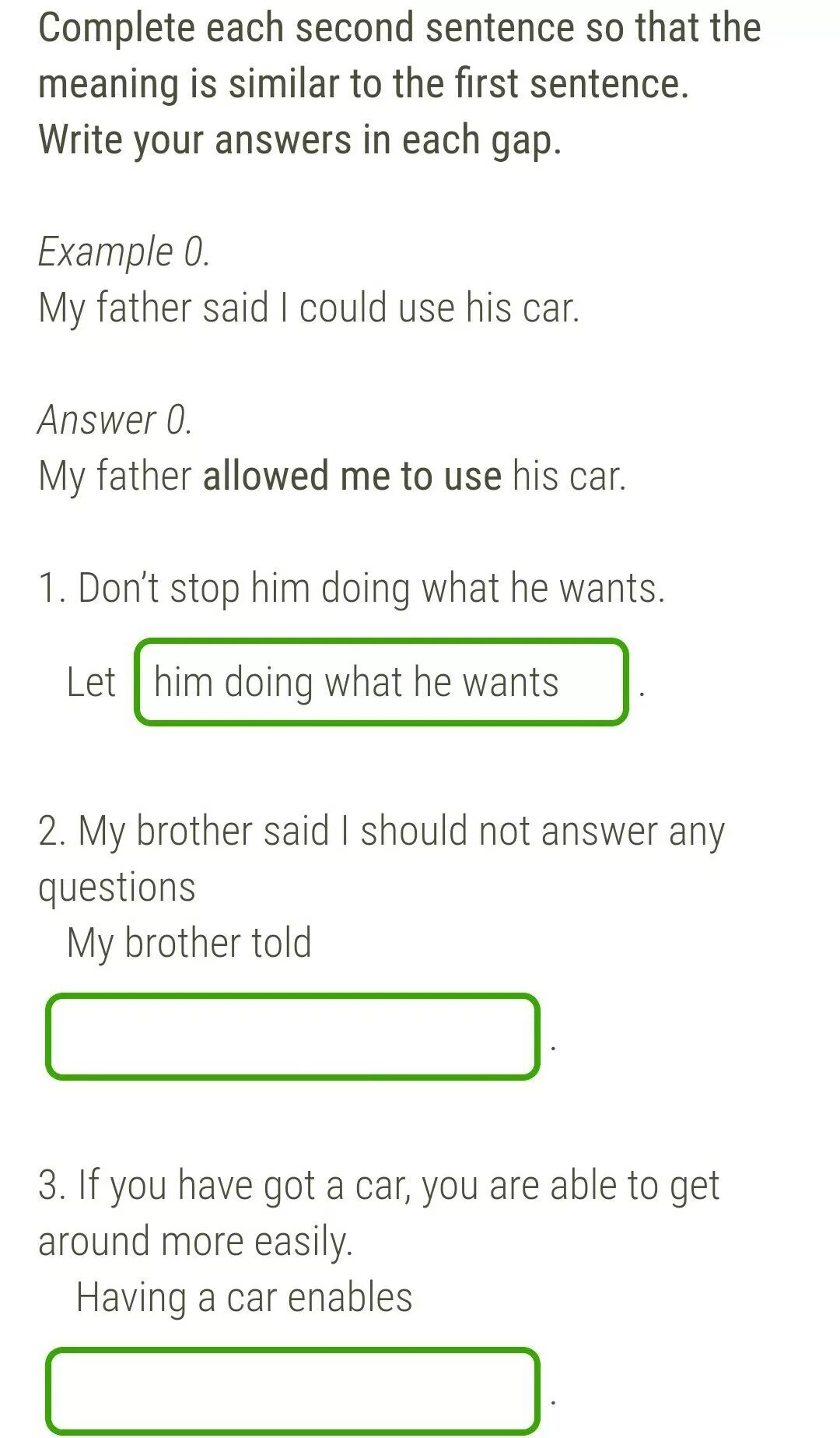 Complete each second sentence using. Second sentence. So that sentences example. 135.2 Complete the second sentence Liz said. Complete the second sentence so that it has a similar meaning to the first sentence.