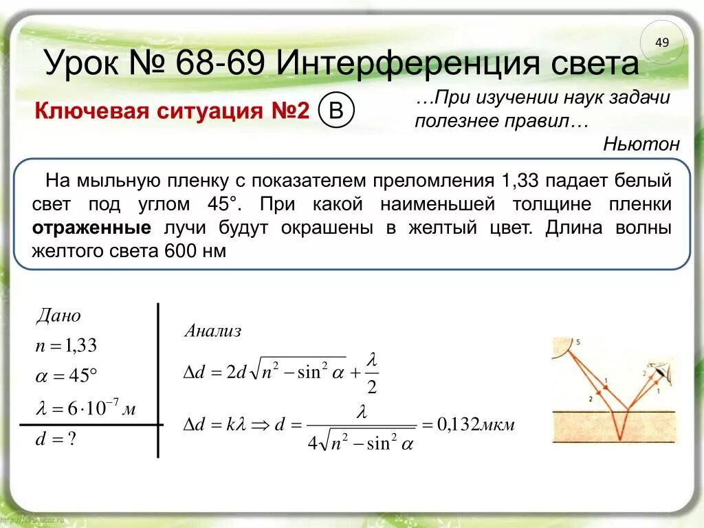 Интерференция веществ. Показатель преломления мыльной пленки. Коэффициент преломления мыльной пленки. На мыльную пленку падает белый свет. Показатель преломления 1.