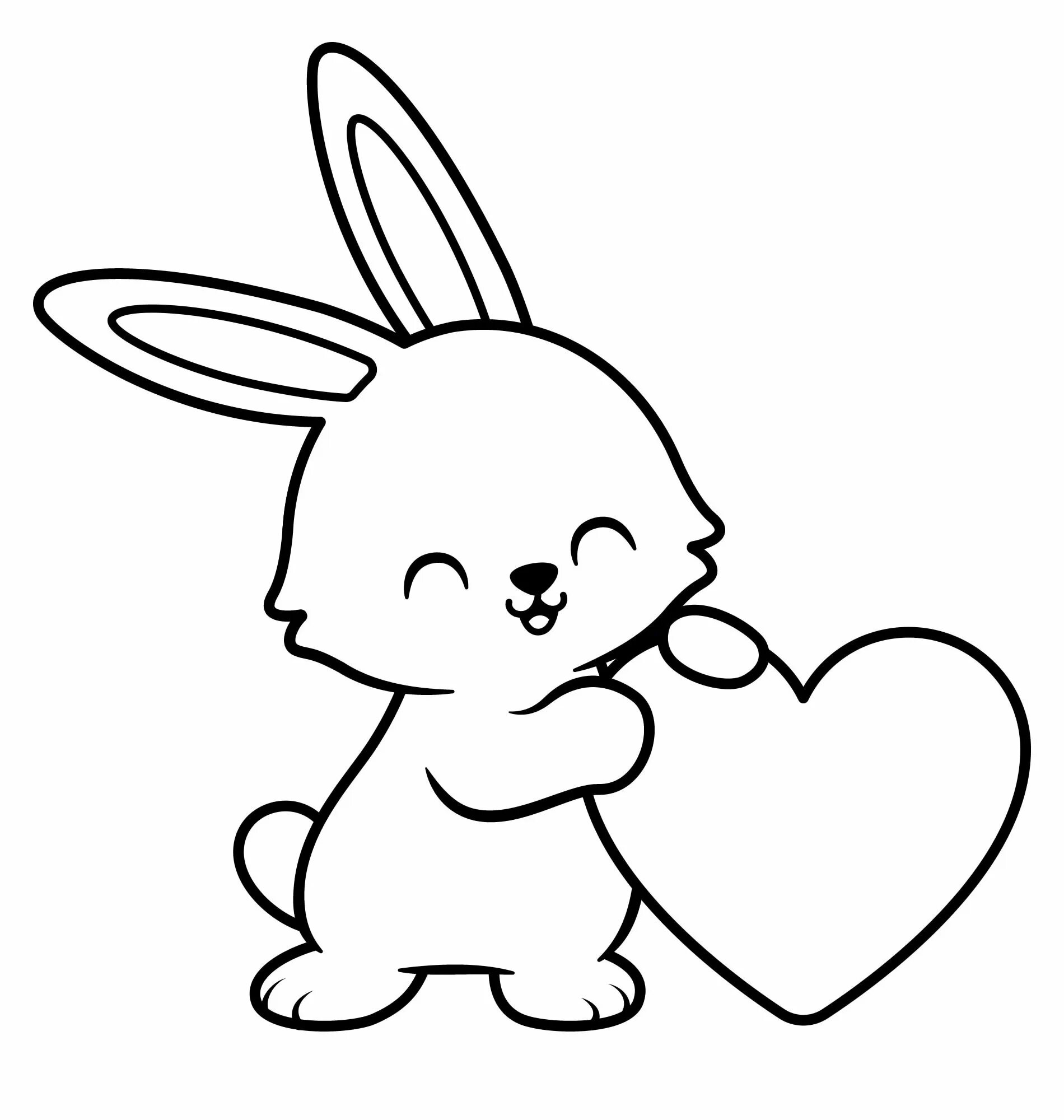 Раскраски зайцы для детей распечатать бесплатно Rabbit Coloring Pages