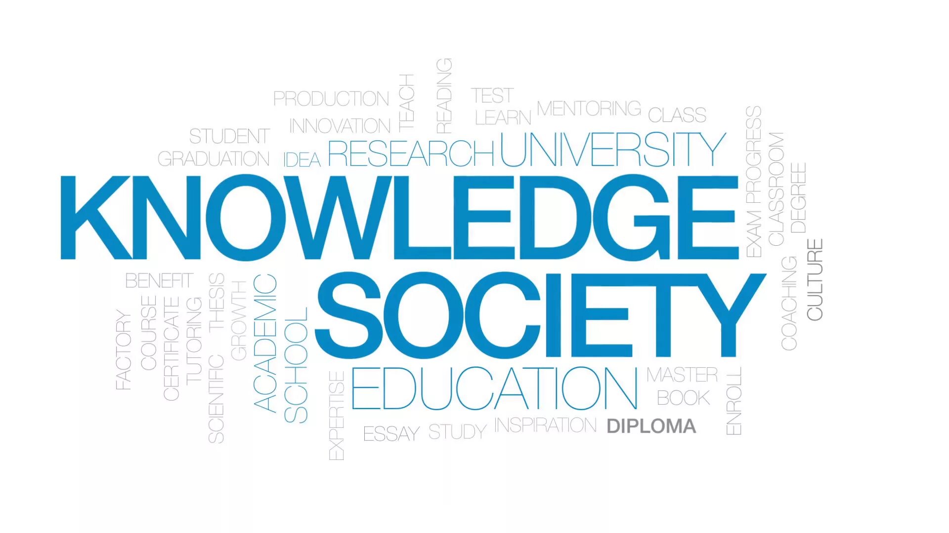 The knowledge Society (TKS). Society Word. Borderless knowledge Society.