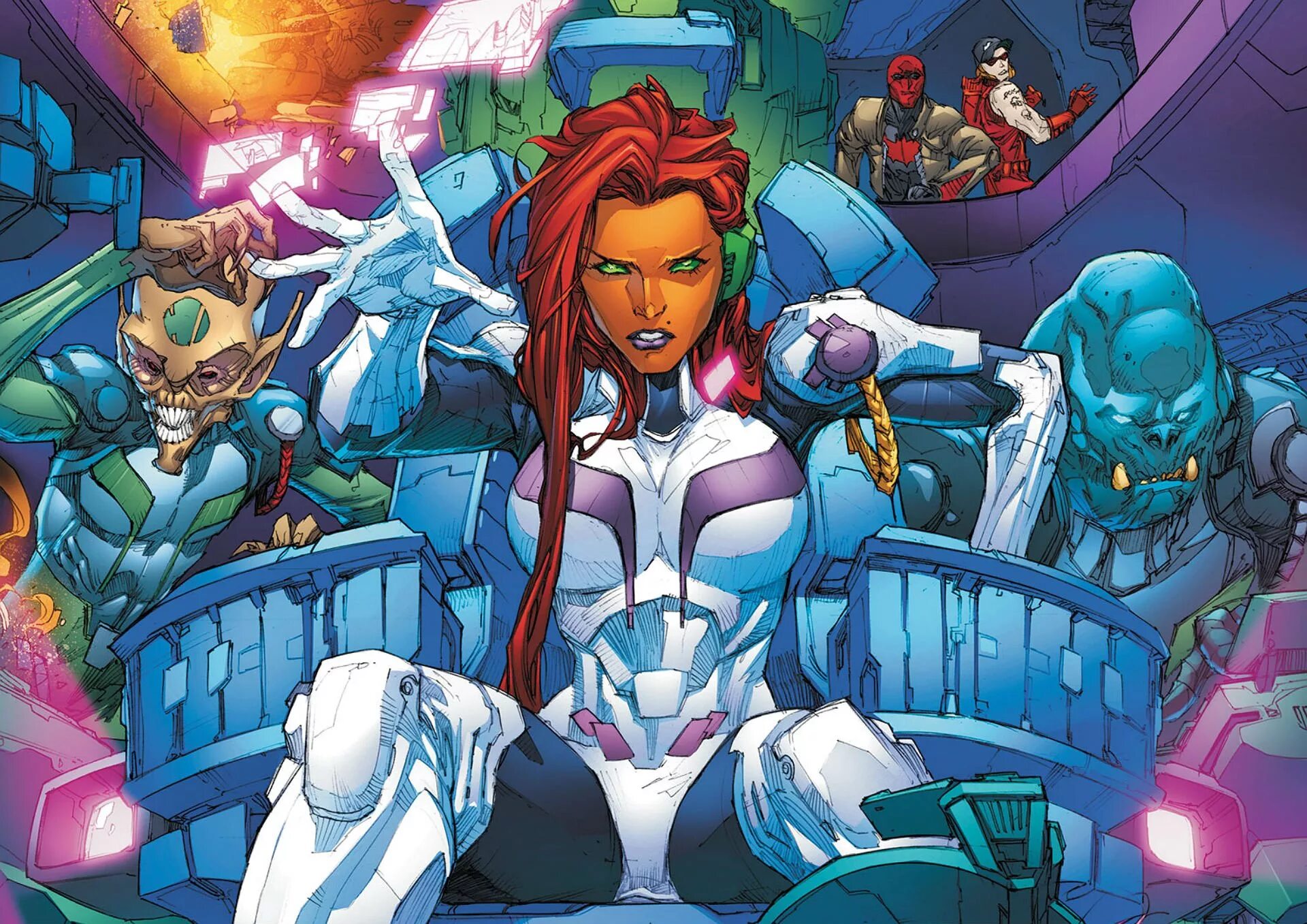 Старфайер the Outlaws. Starfire Kenneth Rocafort. Мала DC.