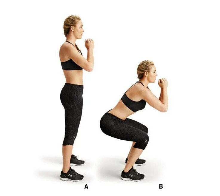 Приседания для похудения. Приседания 30 дней таблица для девушек для похудения ног. Приседания 30 дней таблица для девушек для похудения. Упражнения на ноги. Девушка приседает.