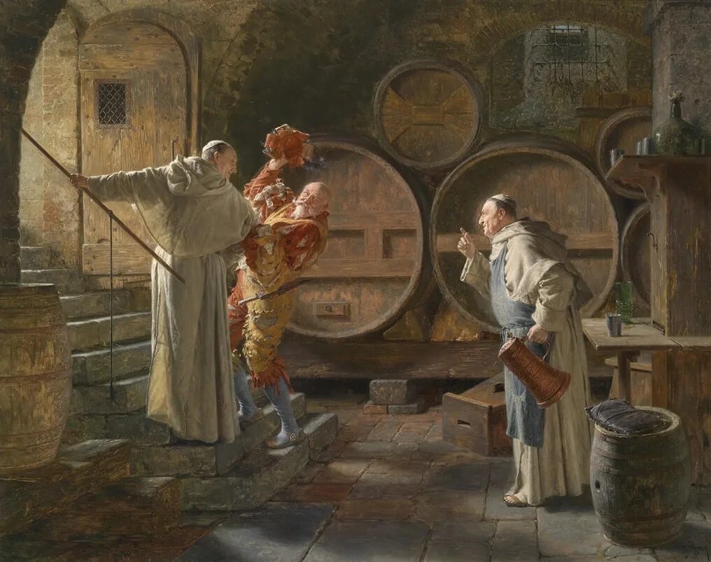 Реалии нового времени. Немецкий художник Eduard Theodor Ritter von Grützner (1846 – 1925).