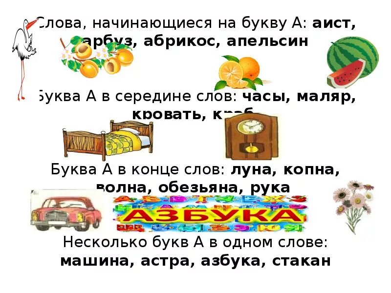 Слова начинающиеся на т заканчивающиеся на а. Слова с буквой а в середине. Слова начинающиеся на букву а. "Буквы и слова". Слава ничинаюшиется на а.