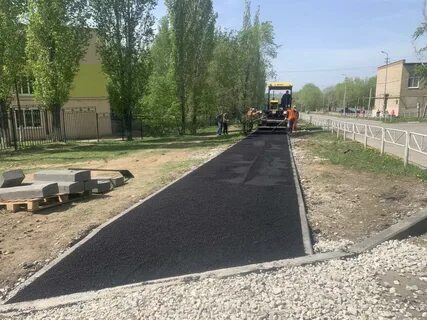 Пешеходный дорожка строительство