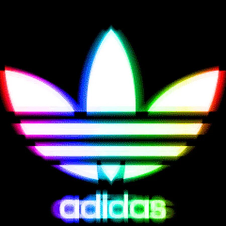 Adidas на аву. Адидас анимация. Неоновый адидас. Живые обои адидас.