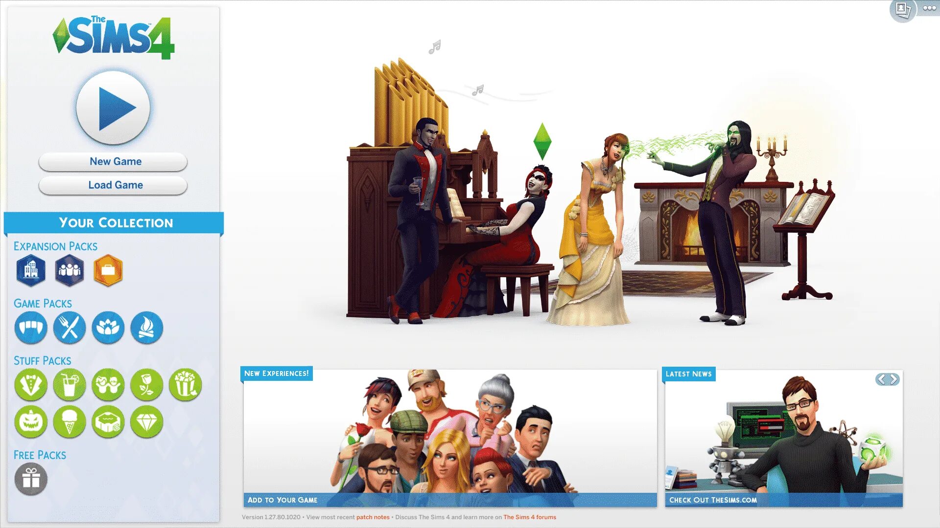 Симс 4 информация. SIMS 4 главное меню. SIMS 4 меню. Обновление симс 4 главный экран. SIMS 4 Интерфейс.