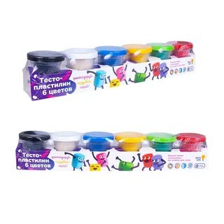 Тесто пластилин для лепки genio kids