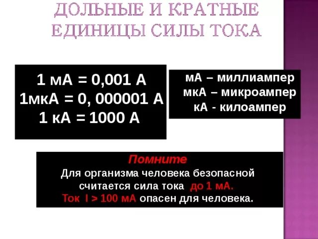 Величина переменного смертельного тока