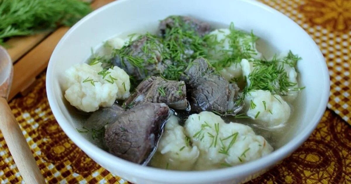 Галушки с мясом суп