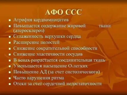 Анатомо физиологические особенности пожилого