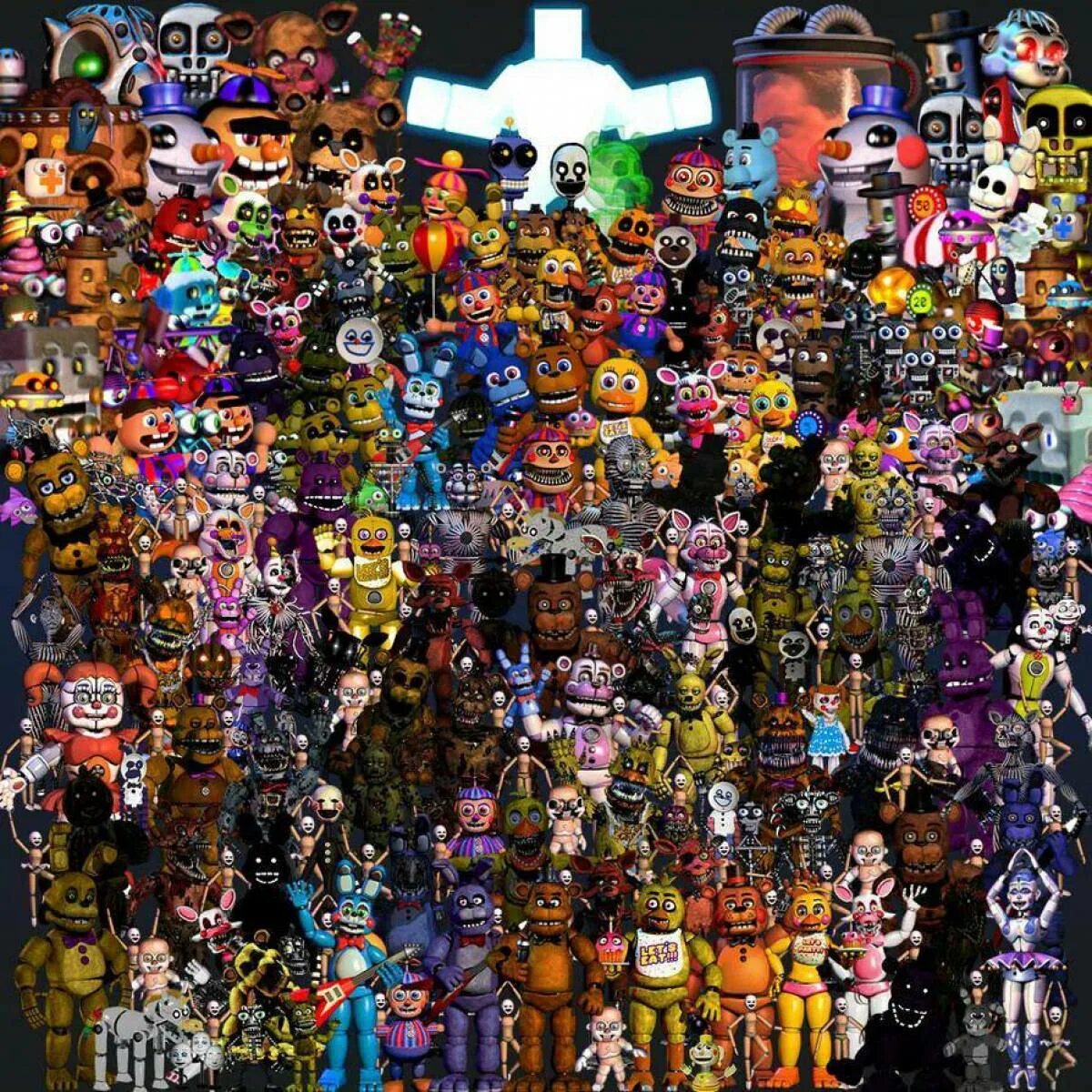 Список аниматроников из фнаф. Fnaf все аниматроники. пять ночей с фредди аниматроники. fnaf all animatronics. аниматроники фнаф 2025.