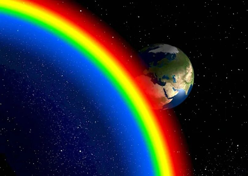 Https raduga ru. Разноцветная Планета. Радуга на земле. Красочные планеты. Радуга с космоса.