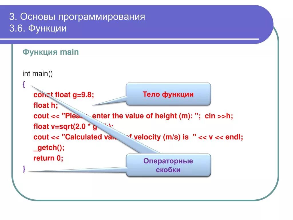 Функция в программировании это. Основы программирования. Функция в программировании примеры. Функция в програмированни. Функция int main