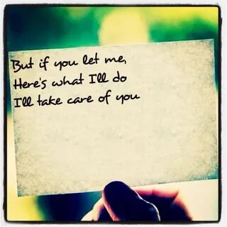 I ll take care of you перевод