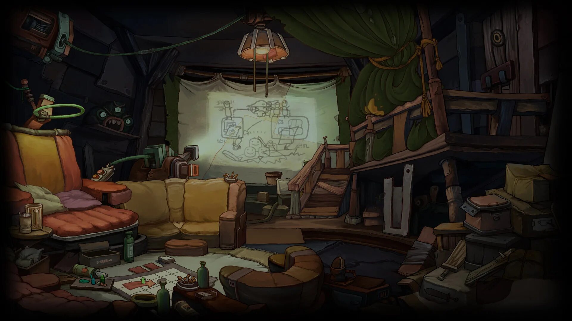 Депония фон. Deponia: the complete Journey. Deponia: the complete Journey background. Кувак Депония 4.