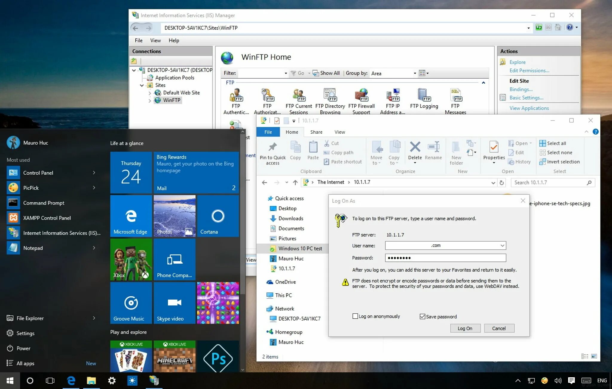 Ftp windows 10. Ftp сервер на windows 10. iis windows 10. ftp server windows 10. windows 10 web iis.