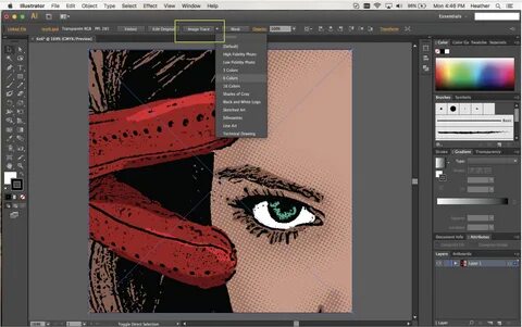 Illustrator sharpen image