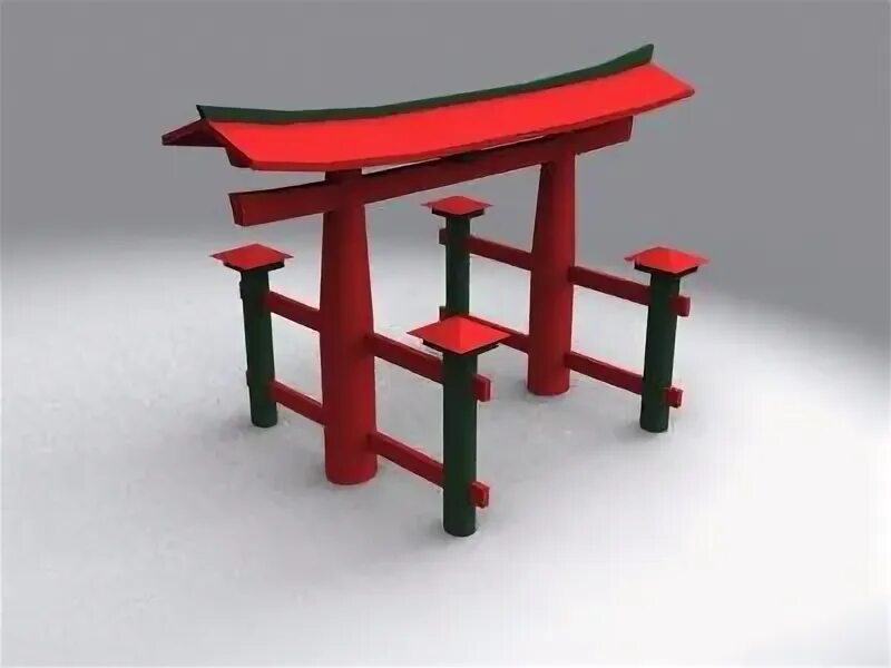 Торий 3.3 5. Тории 3д модель. Torii Gate 3d model.