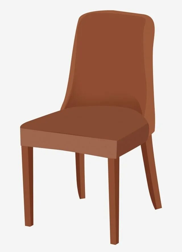 Chairs brown. Стул мультяшный. Коричневый стул на белом фоне. Brown Chair.