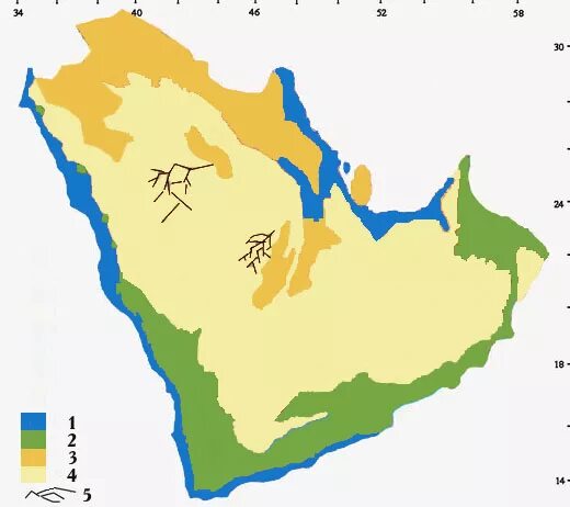 Южная аравия. Карта растительности Аравийского полуострова. Карта растительности Саудовской Аравии. Аравийский полуостров растительность. Карта природных зон Аравийского полуострова.