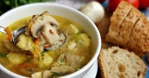 Рецепт постного супа с грибами и картофелем