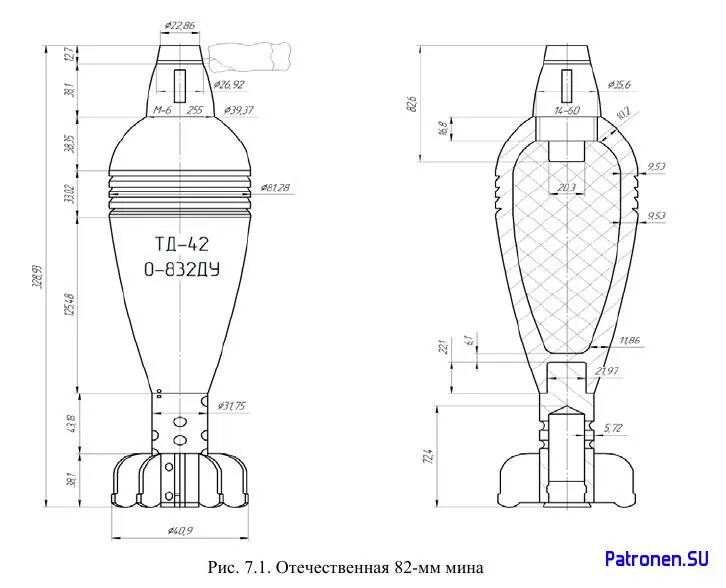 82 Мм минометная мина чертеж. Мина 82 мм Размеры. Мина 82 мм чертеж. Минометная мина 82 мм ТТХ.