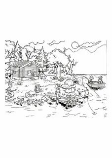 Lake coloring books