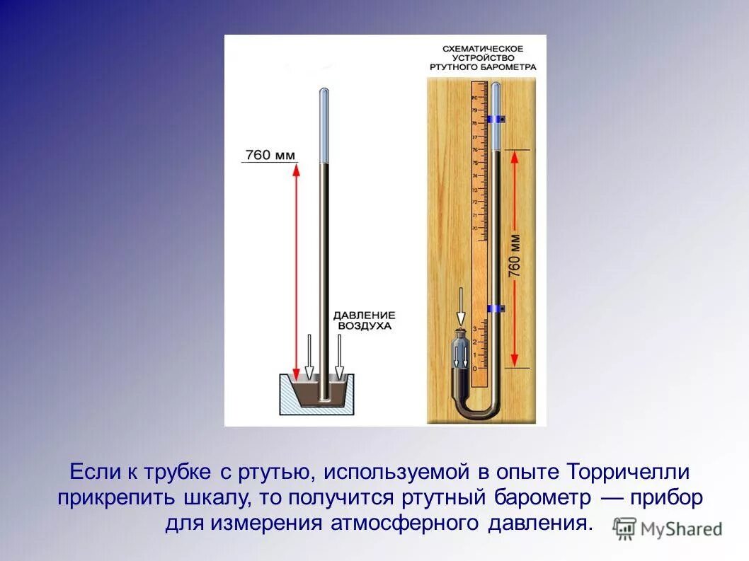 Почему в барометре используется ртуть