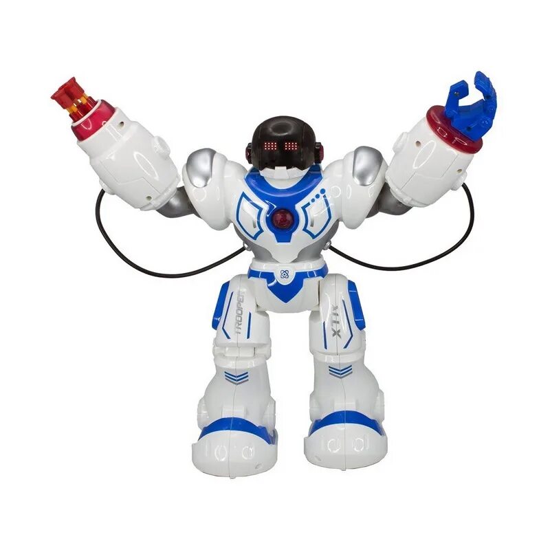 Купить робота на пульте. Интерактивная игрушка робот Longshore Xtrem bots Штурмовик xt30039. Робот радиоуправляемый Xtrem bots. Интерактивная игрушка робот Xtrem bots Штурмовик xt30039 белый/синий/красный. Робот напарник Xtreme bots.