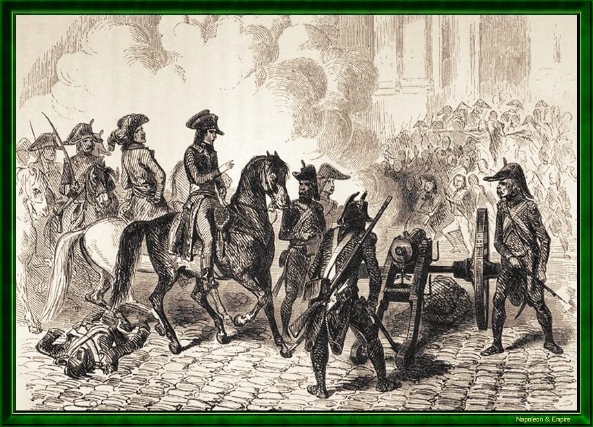Революции наполеона бонапарта. Вандемьерский мятеж Наполеон. Наполеон 1795. Наполеон Бонапарт восстание 1795. Роялистский мятеж в Париже 1795.