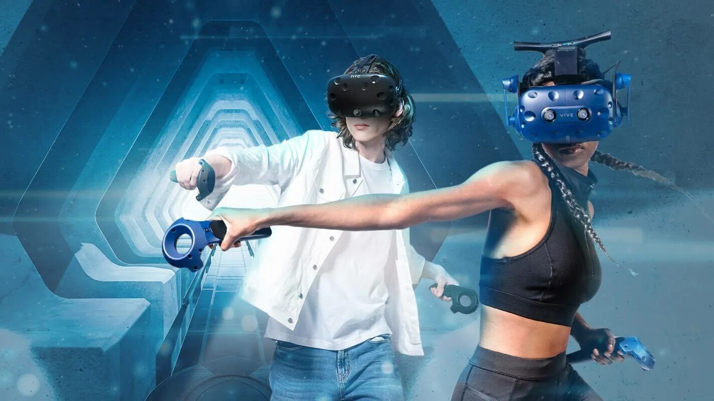 4 играет в виртуальную реальность. Виртуальная реальность vive. вр игры htc vive pro. htc vive игры для htc vive. погружение в виртуальную реальность.