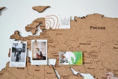 Карта пробки стену