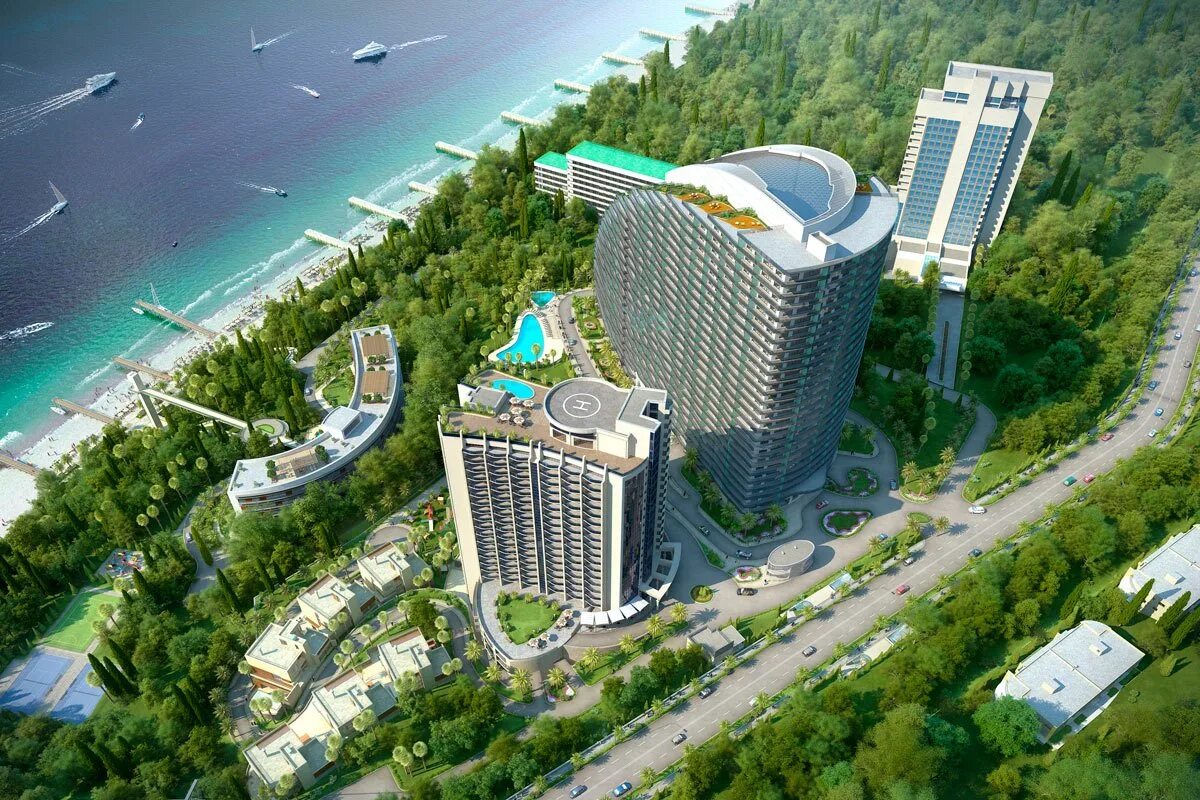 Купить 1-комнатные апартаменты, 50 м² по адресу Краснодарский край, Сочи, Примор