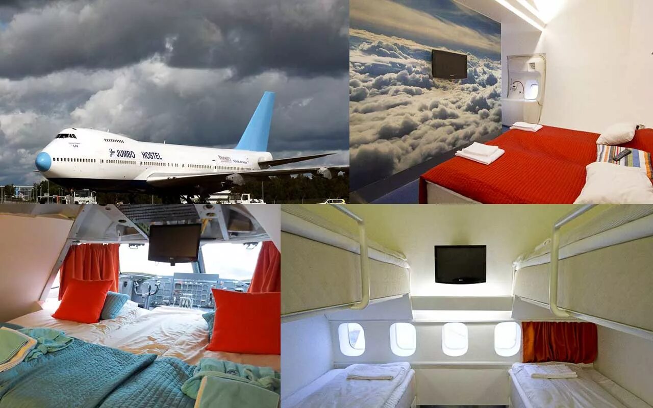 Самолет стокгольм. Отель в самолете боинг 747. Джамбо стей отель в швеции. Хостел stf jumbo stay stockholm. Самолет стокгольм.