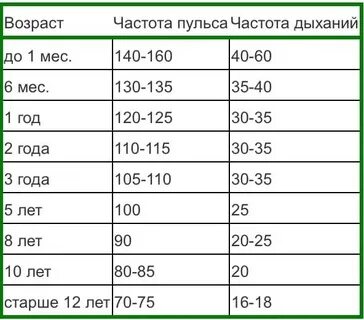 Соотношение пульса и дыхания