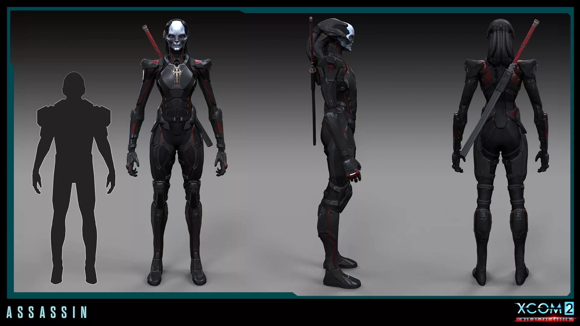 Избранный охотник XCOM 2 избранный. ХСОМ 2 концепт арт. XCOM 2 Assassin Art.