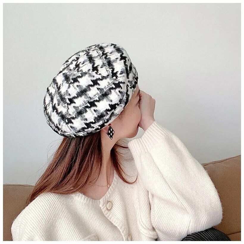 шапка женская в клеточку. берет для девочки в клетку. берет в клетку. берет в клетку. драповые береты в клетку.