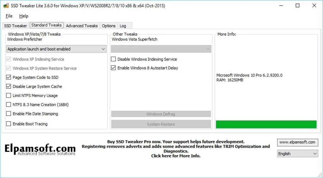 Ssd mini tweaker x64. SSD Mini Tweaker 2.10. SSD твикер для Windows 10. Как активировать SSD.