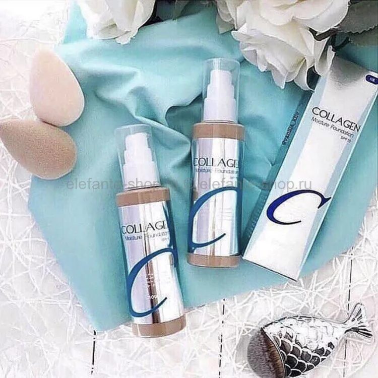 Тональный крем collagen moisture foundation spf 15. Enough collagen moisture foundation spf 15. Тон 21 collagen moisture foundation spf 15 #21 100 мл. Enough collagen тональный крем. Корейский тональник с коллагеном.