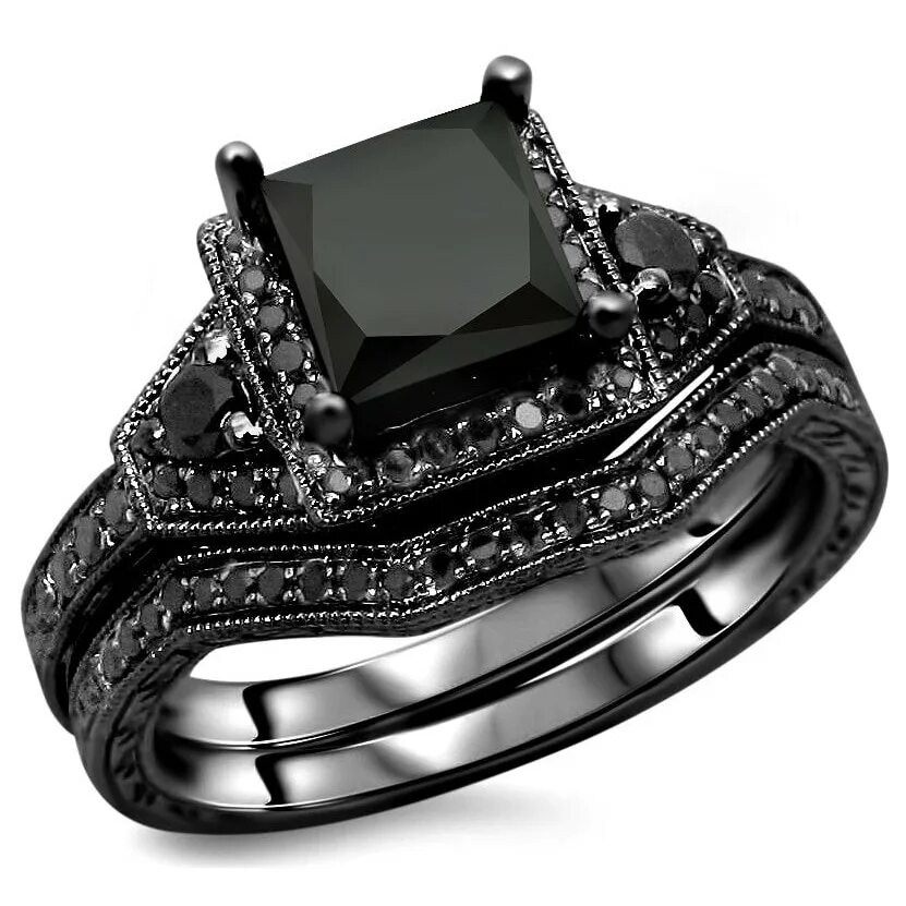 Unique black. Кольцо Black Diamond.
