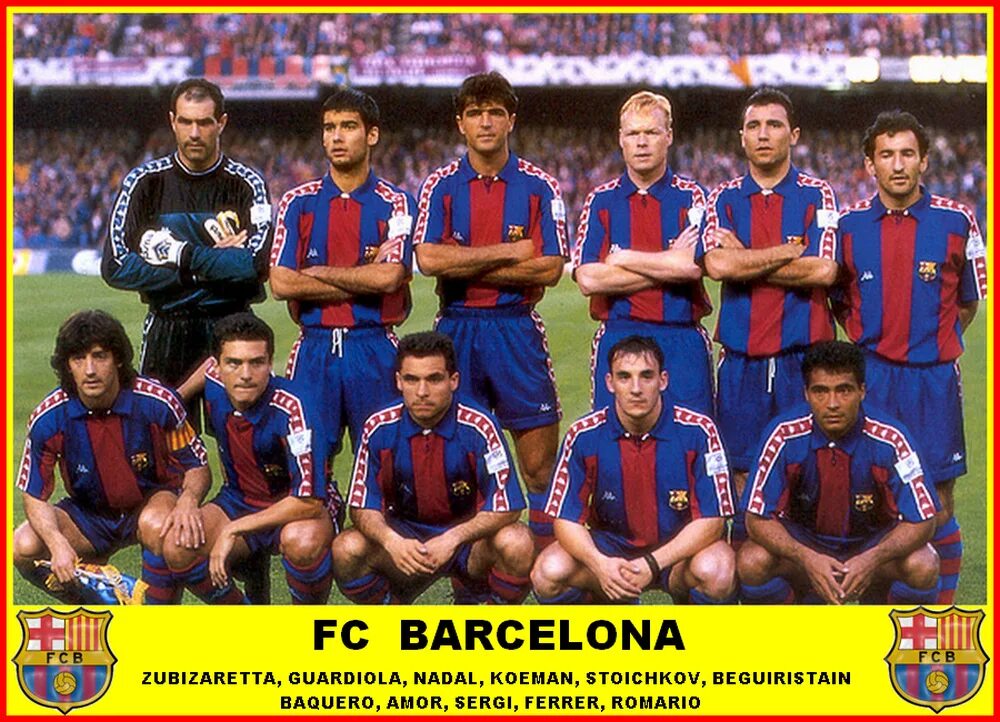 1994 какие люди. Барселона 1993/1994. ФК Барселона 1995. FC Barcelona 1994. Barcelona FC 1993-94.
